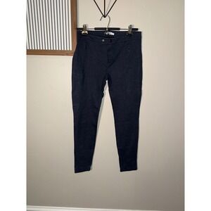Vince Womens Charcoal Grey Skinny Leg Zip Pocket Ponte Pants Size M Heathered